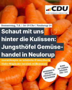 CDU besichtigt Gemüsehandel Jungsthöfel in Neulorup