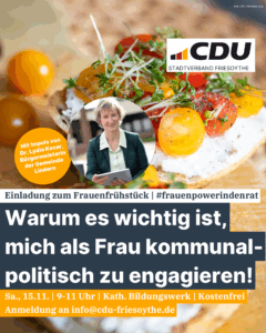 Frauenfrühstück: CDU wirbt um kommunalpolitisches Engagement von Frauen