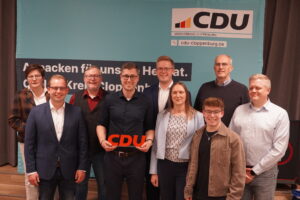 Neu gewählter Stadtverbandsvorstand und Mitgliederehrungen